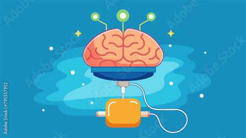 A small device implanted in the brain that uses targeted electrical pulses to reduce stress and promote relaxation..