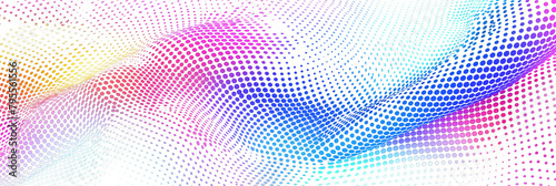 Wallpaper Mural Abstract and wavy colourful halftone isolated on a transparent background. Torontodigital.ca