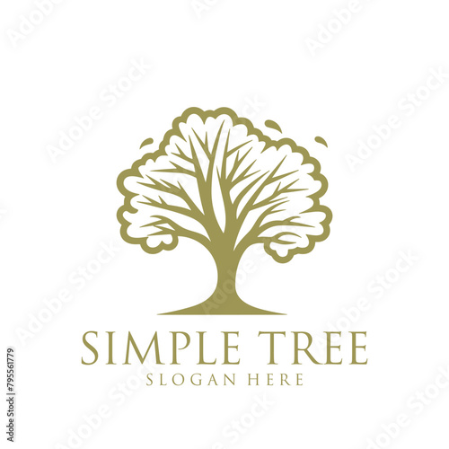 The tree, foundation and non profit logo vector illustration