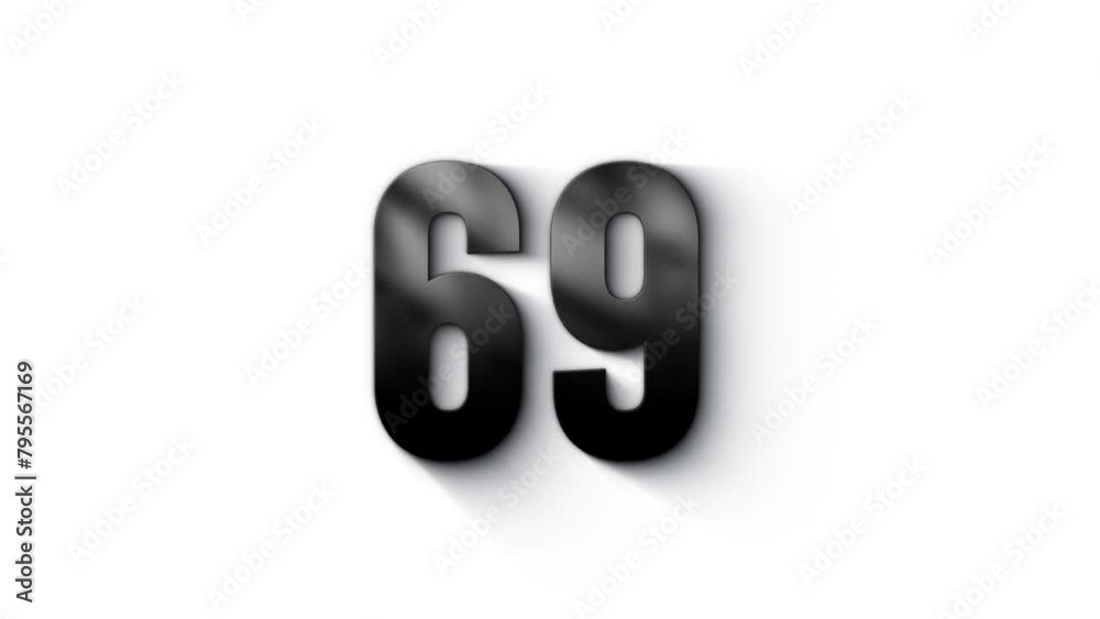 Black number 69 burns with fire, number with particles and ash, numerology, number sixty nine, alpha channel Black number 69 burns with fire, number with particles and ash, numerology, number sixty nine, alpha channel