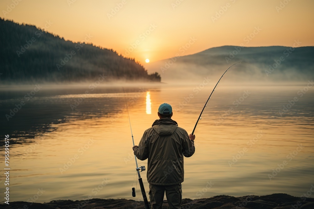 hands of a man plan hold a fishing hands of a man plan hold a fishing
