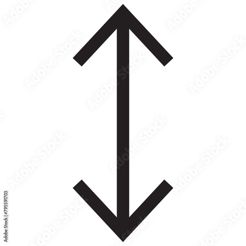 up and down arrows icon vector