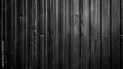 Industrial Chic Corrugated Metal Texture for Modern Stock Photo Designs photo