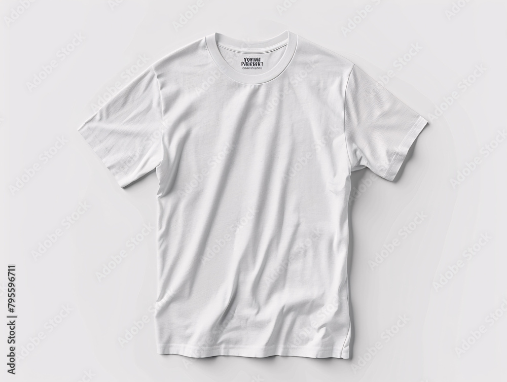 Mens white blank t shirt with short sleeve. Shirt mockup in front and back view. Mens white blank t shirt with short sleeve. Shirt mockup in front and back view.