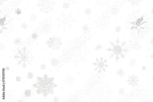 Snowflakes on a transparent background