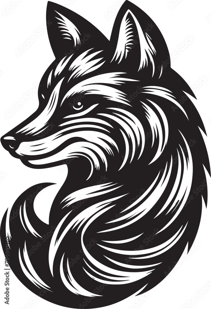 Obraz premium fox vector
