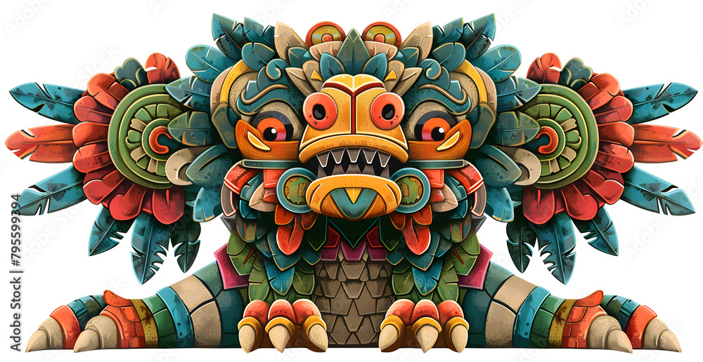 mayan god Kukulkan ( The feathered serpent god, similar to the Aztec god Quetzalcoatl. Kukulkan was associated with wind and rain)