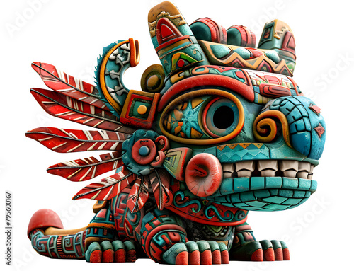 Aztec god Tlaloc (The god of rain, fertility, and water) photo