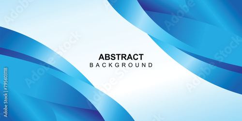 Abstract wavy background vector in blue gradient color design 