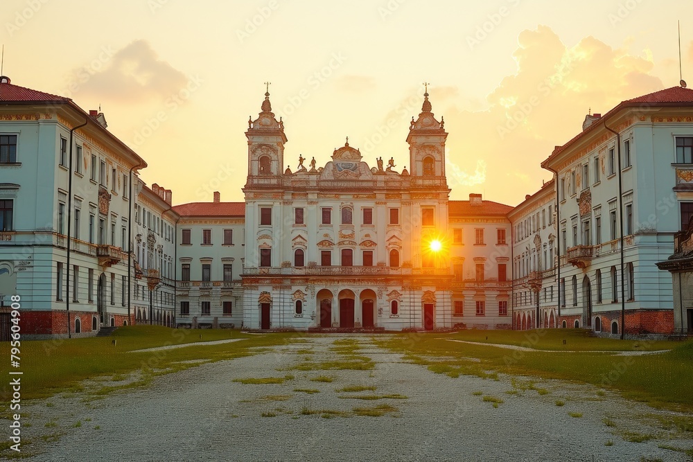 Radiant Dusk: Illuminating Rural Serenity Radiant Dusk: Illuminating Rural Serenity