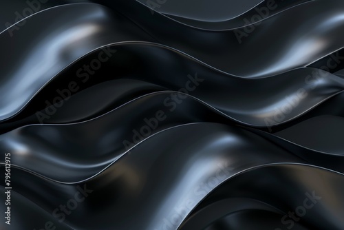 Wavy Grunge Wall Texture. Abstract Dark Gray Close-Up. Beautiful simple AI generated image in 4K, unique. photo