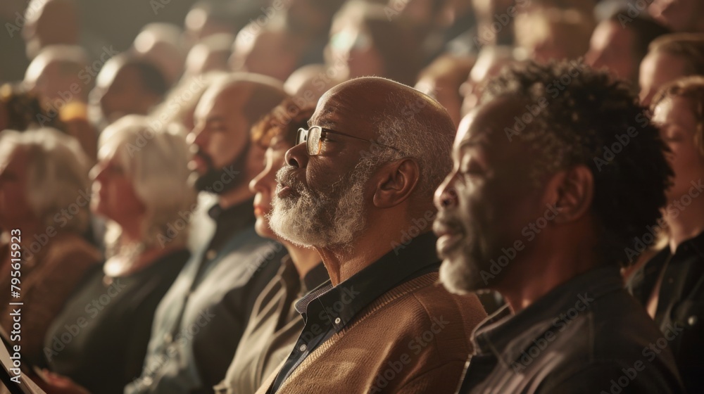 Diverse Audience Engaged in Theatre Performance Diverse Audience Engaged in Theatre Performance