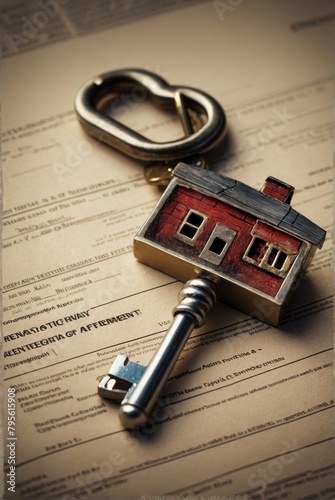 Model of the house and keys to it. Concept 