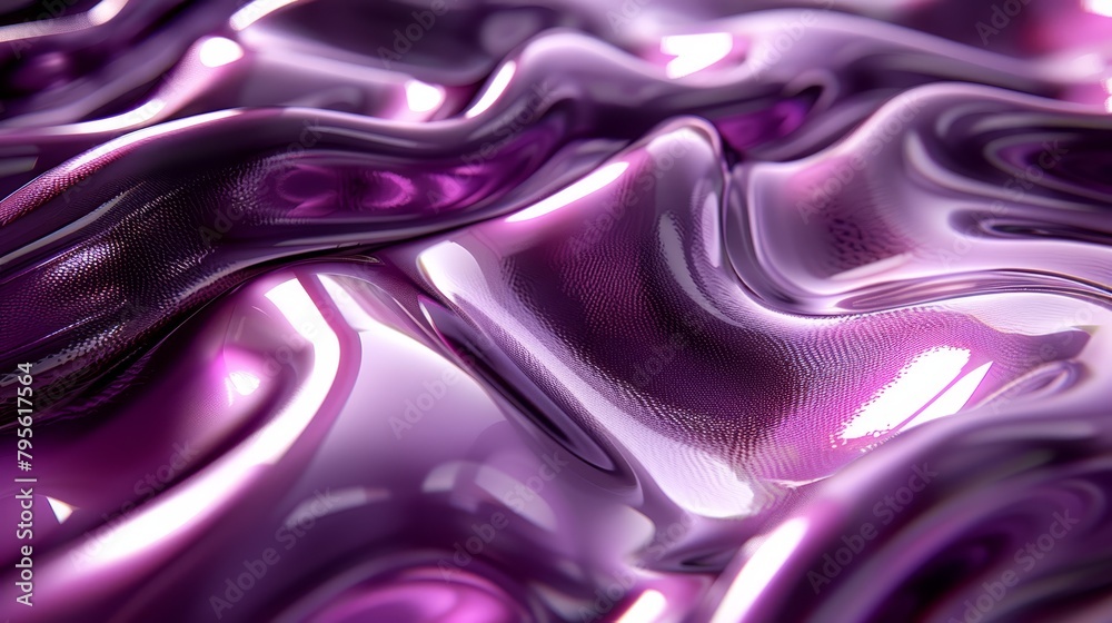 A tight shot of a polished surface showcasing a purple and black design, positioned at its top and bottom A tight shot of a polished surface showcasing a purple and black design, positioned at its top and bottom