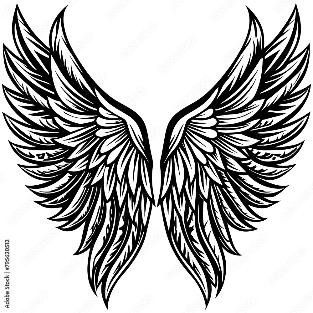 wings vector illustration wings vector illustration