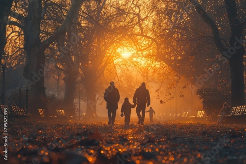 Father, son, and grandson cherish a park stroll, sharing memories and wisdom under the morning sun --ar 3:2 --stylize 750 Job ID: e61bc43d-2cd9-4a80-8b10-96273f7478ad