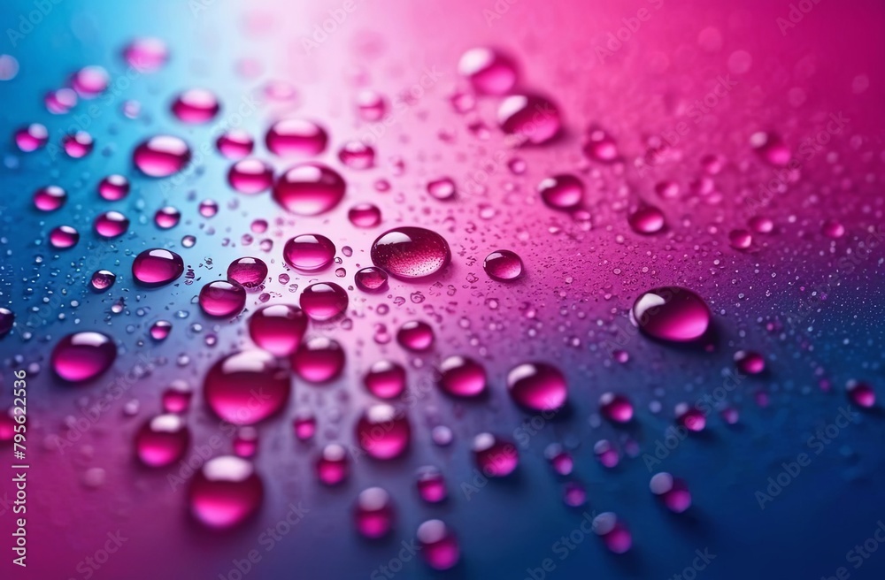 abstract background of neon colors with water drops