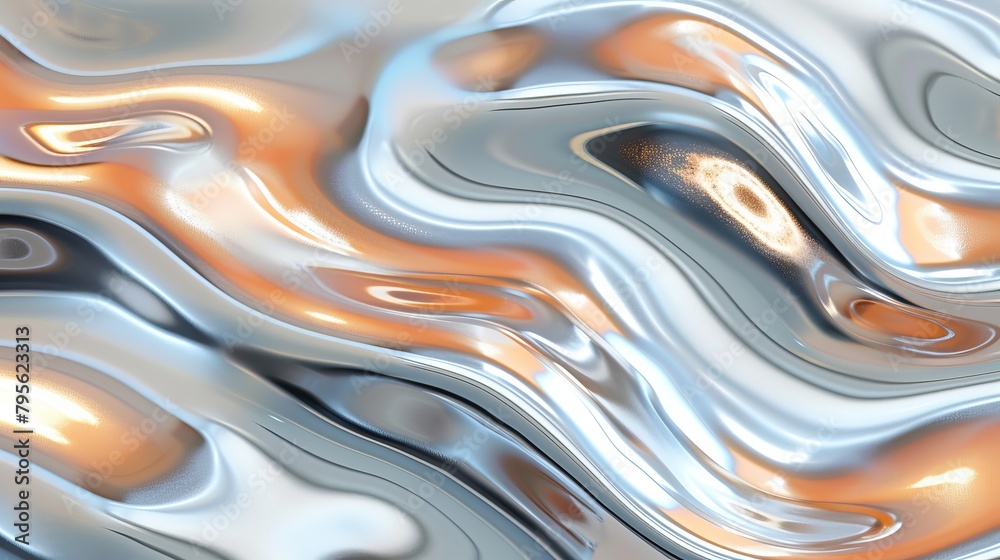 A close-up of a shiny surface with a blurred image in the middle A close-up of a shiny surface with a blurred image in the middle