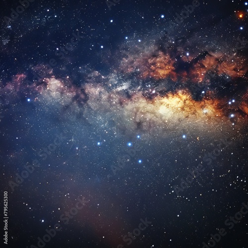 milky way in space.