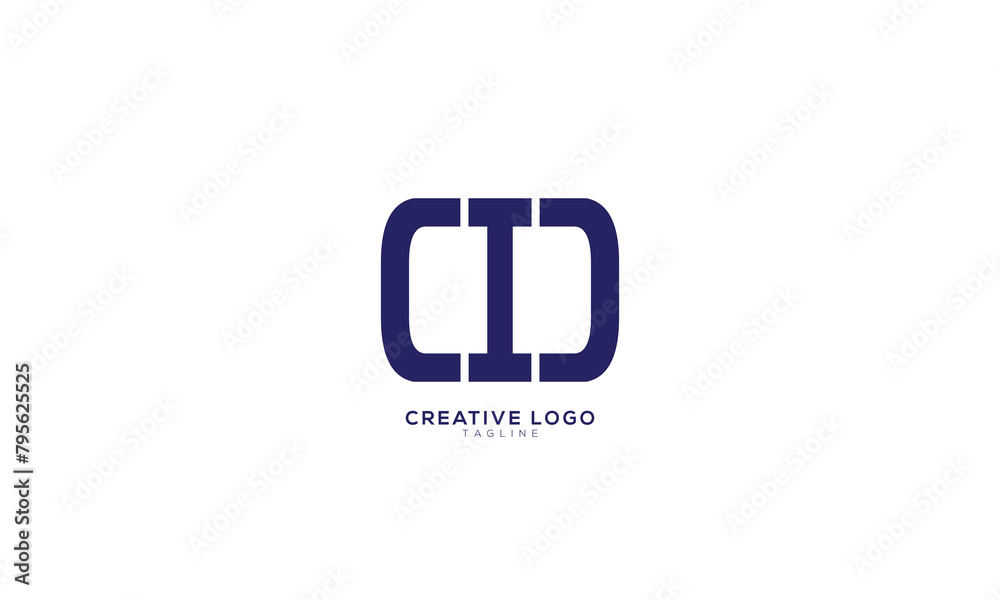 CID CD Abstract initial monogram letter alphabet logo design