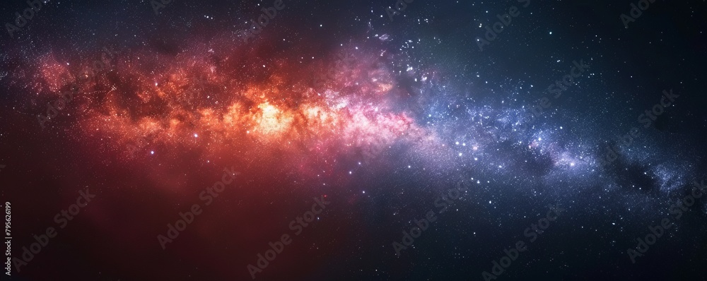 Naklejka premium milky way in space.