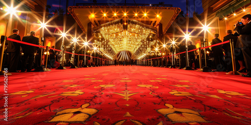 Red carpet on event