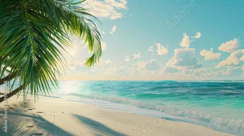 A Serene Tropical Beach Escape © Natali