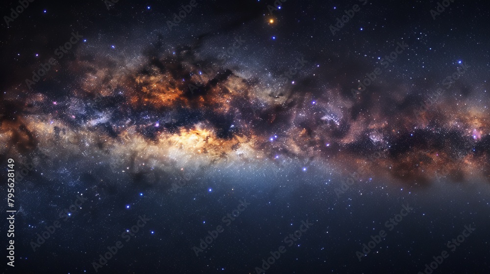 Naklejka premium milky way in space.