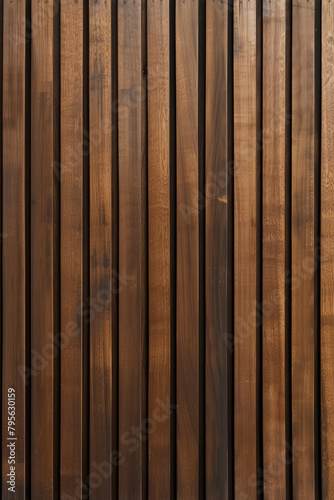 Brown Wood Slats with Varied Heights