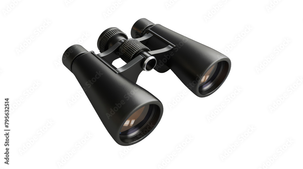 Set of Binoculars on transparent background
