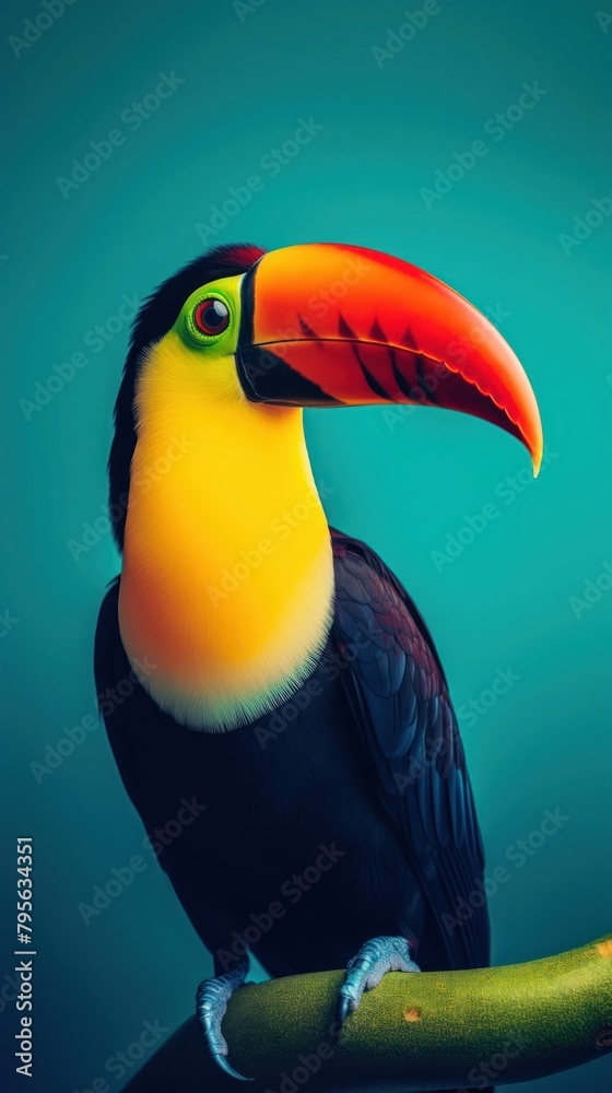 Fototapeta premium A toucans animal beak bird.