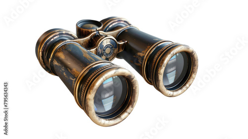 Set of Binoculars on transparent background