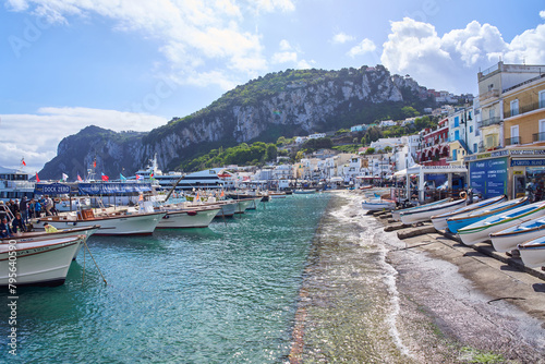 The harbor of the island of Capri, Campanian Archipelago, Italy
 photo