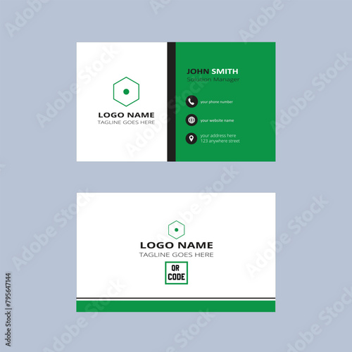 Business card template vector design