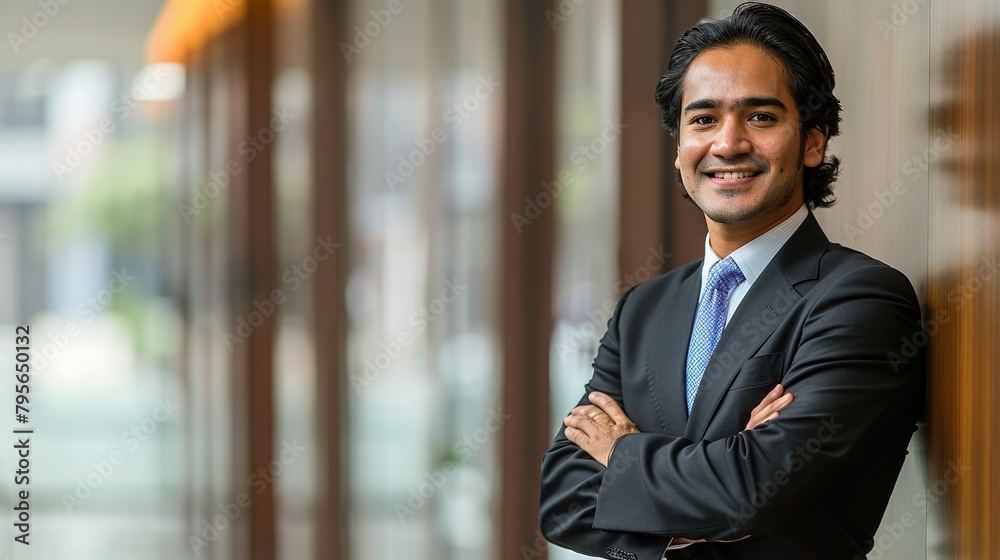 Smilling Businessman in Modern Office Smilling Businessman in Modern Office