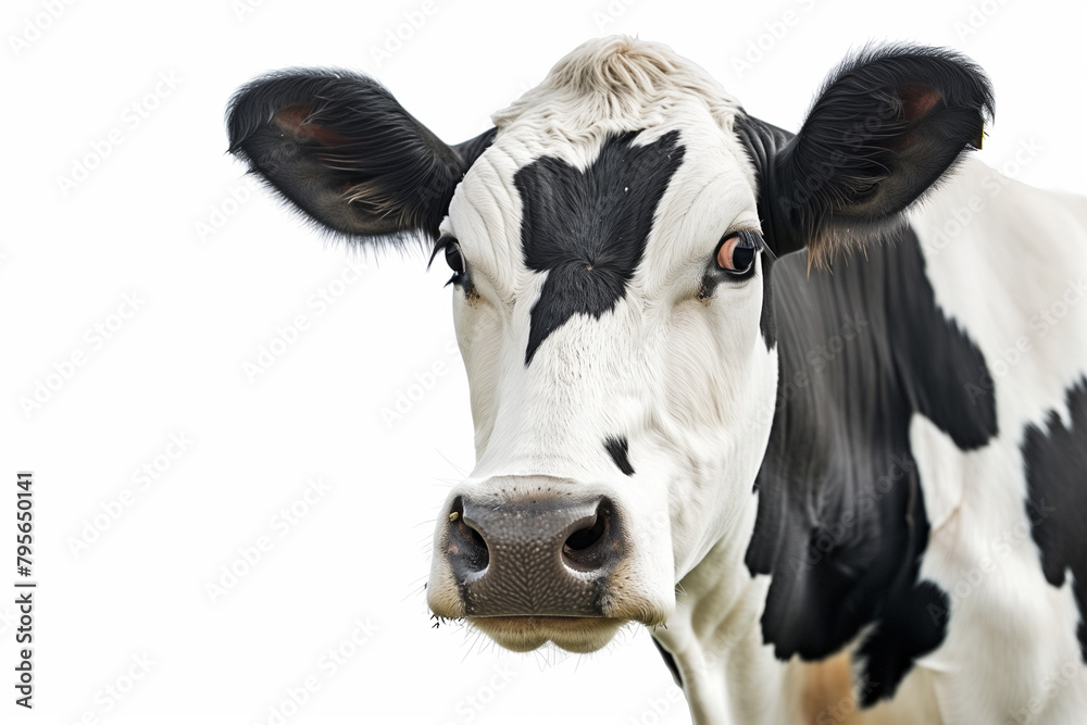 Black and White Cow Gazing at the Camera Black and White Cow Gazing at the Camera