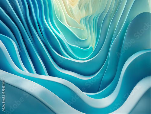 Waves 3d pattern flowing background