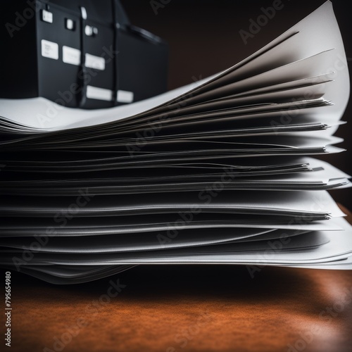 stack of business paperstack paper photo