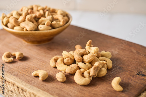 Roasted Cashew nuts in bowl