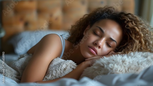 Woman with insomnia tossing and turning in bed. Concept Sleep Disorders, Insomnia Symptoms, Troubled Sleeper, Sleeplessness Solutions, Restless Nights