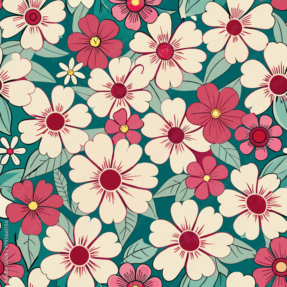 Seamless Flower Pattern Seamless Flower Pattern
