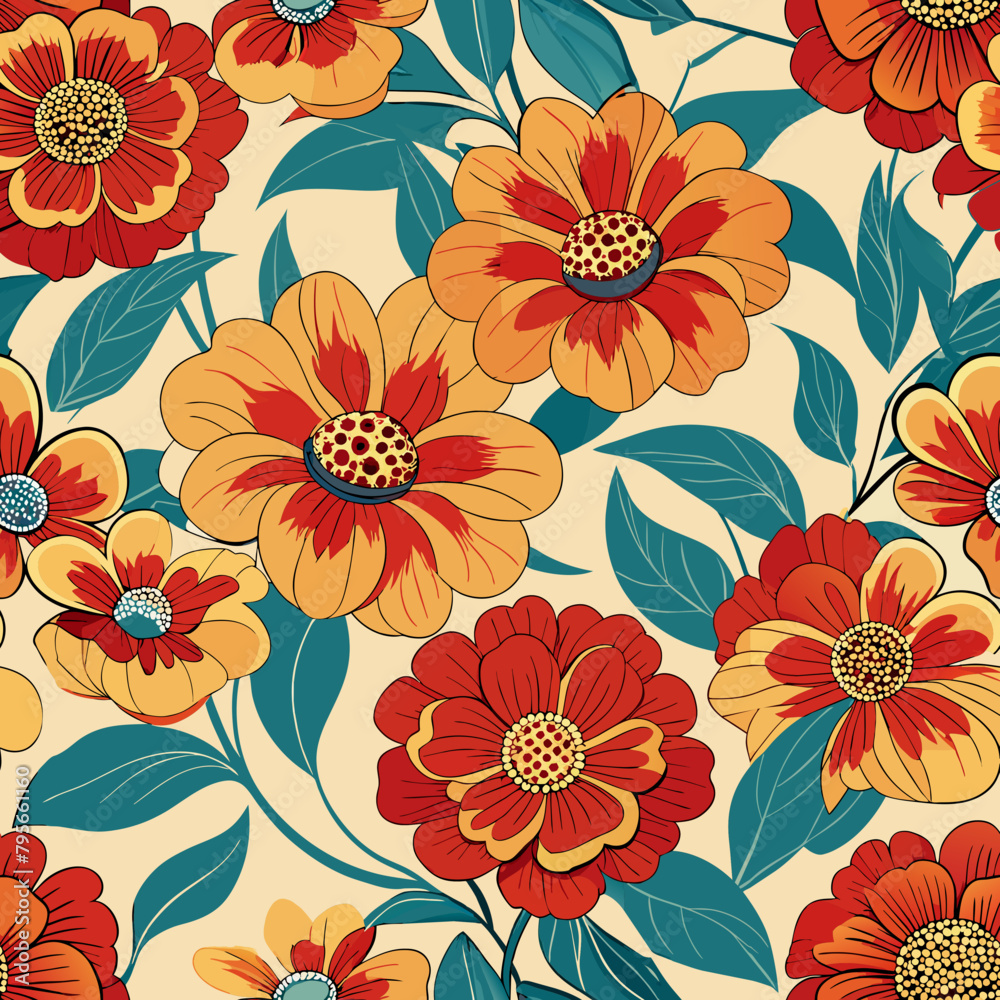 Seamless Flower Pattern Seamless Flower Pattern