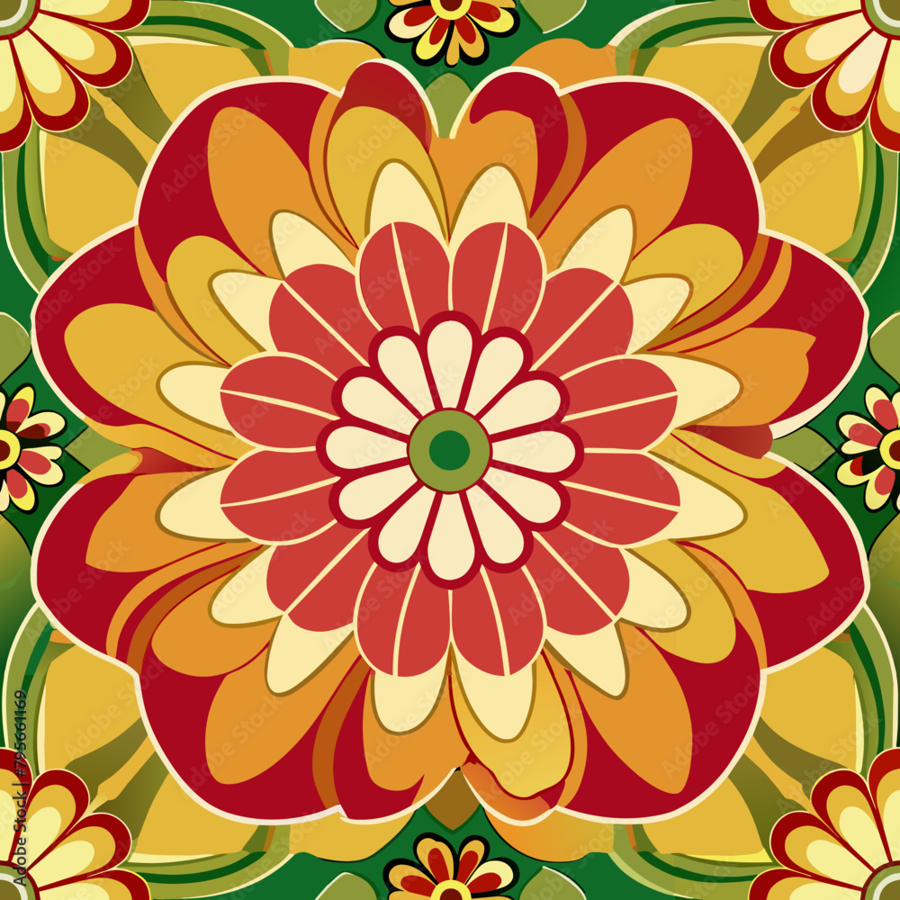 Seamless Flower Pattern Seamless Flower Pattern