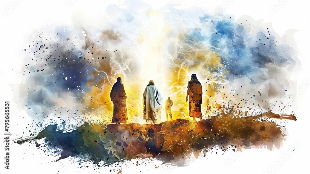 miraculous transfiguration jesus appearing with prophet elijah and