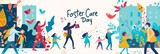 illustration with text to commemorate Foster Care Day