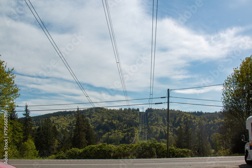 Powerlines in the mountains