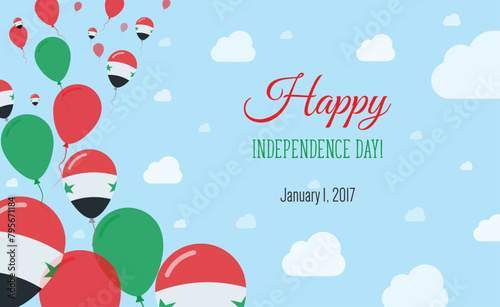 Syrian Arab Republic Independence Day Sparkling