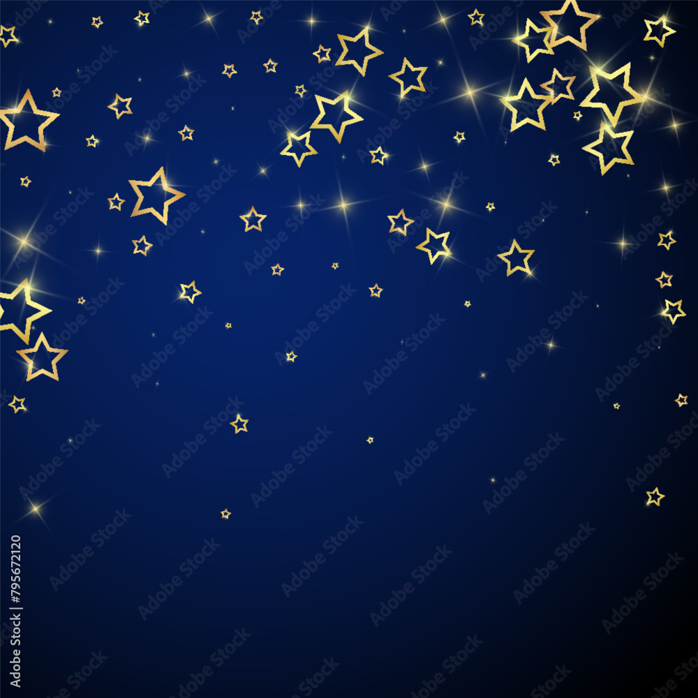 Christmas stars vector overlay.