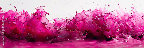 Radiant Bloom Magenta Paint Wave, Essence of Vitality in Ultra HD Brilliance. photo
