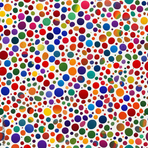 Rainbow coloured Dots / Spots